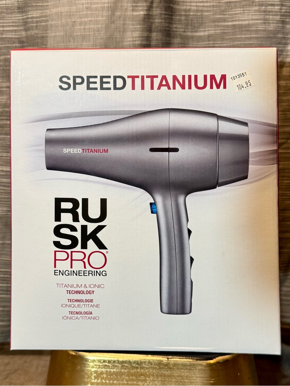 Rusk Pro Speed Titanium Hair Dryer - Gray